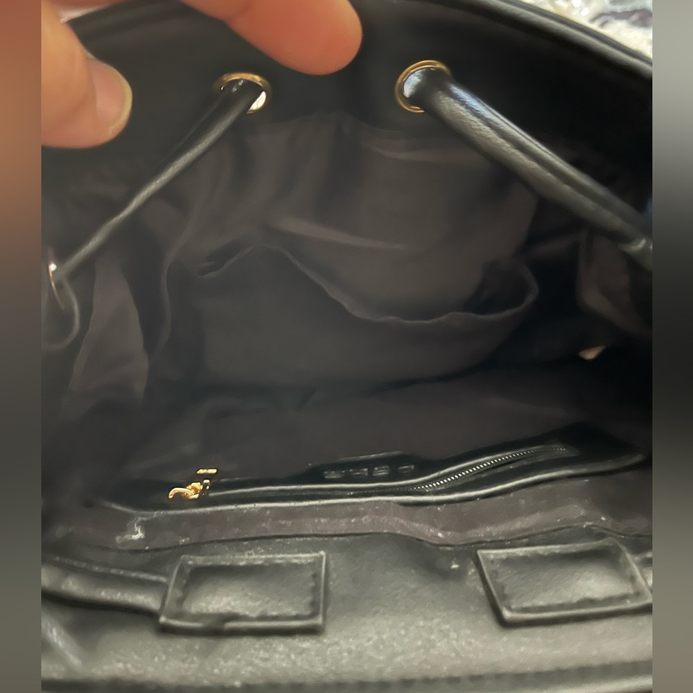 Bebe Euc Black Mini Backpack - image 4